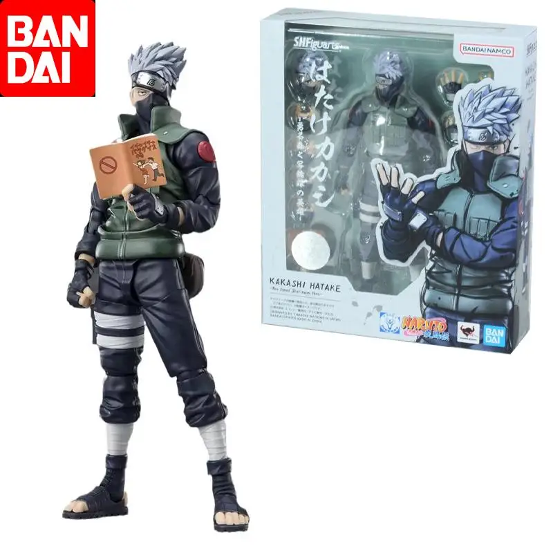 

Bandai Original SHF NARUTO Shippuden Hatake Kakashi 2.0 Anime Action Figure Toys For Boys Girls Kids Children Birthday Gifts