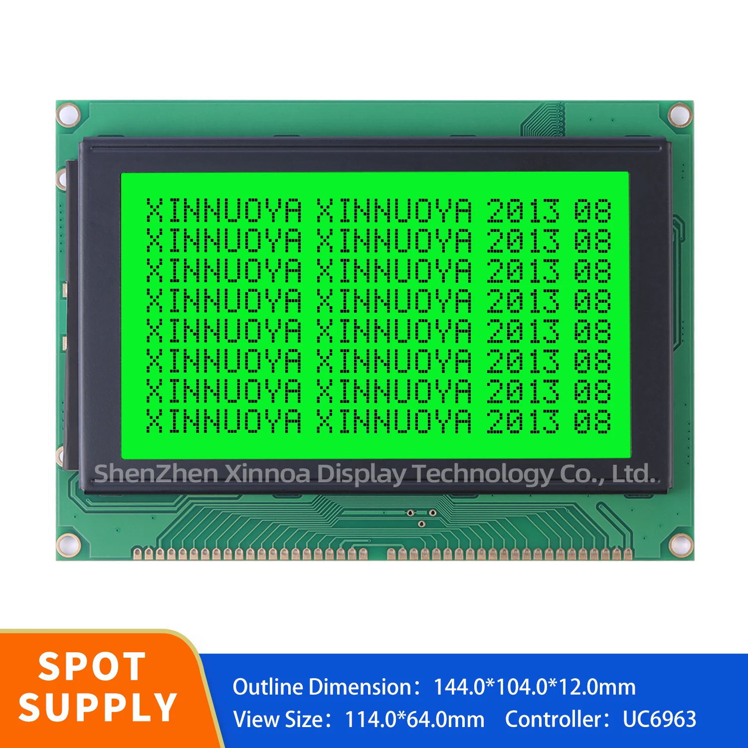 Green light black letters LCM240128B with Touch Panel Screen Plastic T6963C or RA6963 or UCI6963 144x104mm 240128B