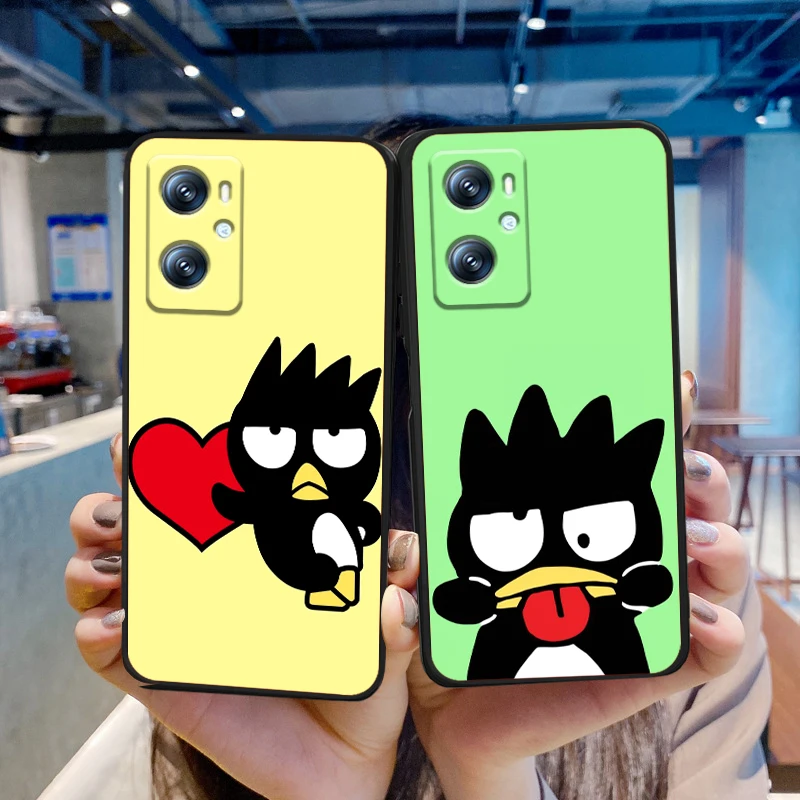 Sanrio Cute BadBadtz-maru For Xiaomi Redmi 9A 9C 9AT 10C 9 9T 10 12C 13C A3 12 K60 A1 K50 K40 5G Black Back Phone Case