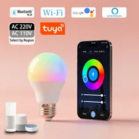 Smart LED Bulb E27 TuYa APP 110V 220VControl Dimmable Light Bluetooth RGB Lamp  Bedroom Decoration Party Lighting Smart Life