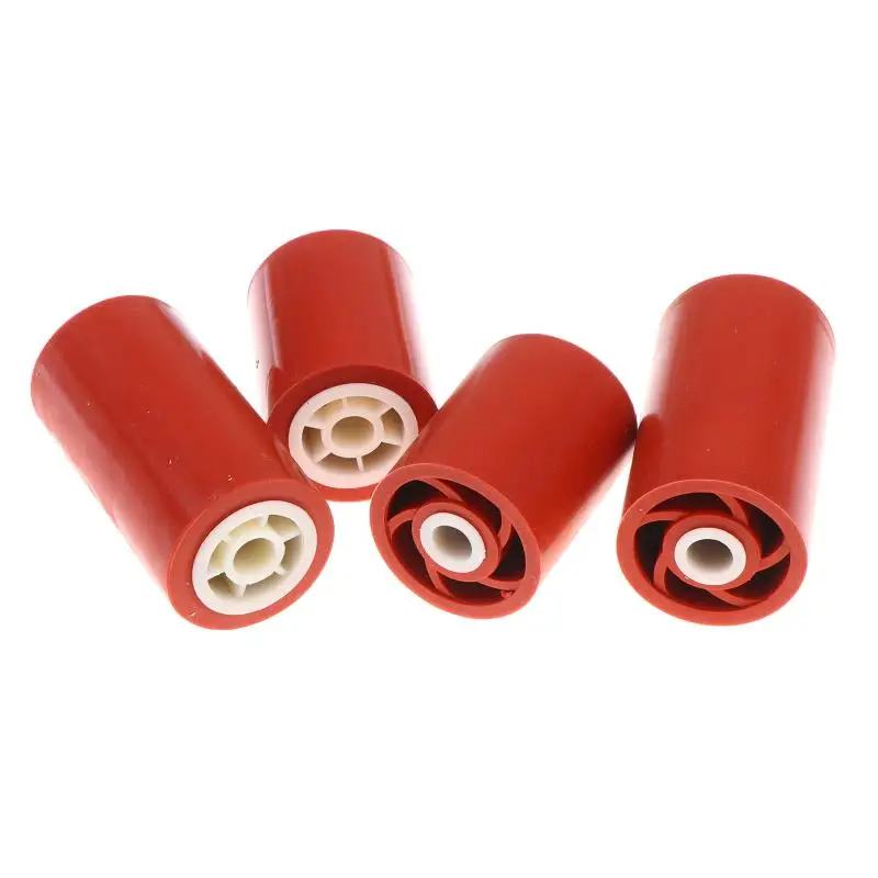 Red Carton Sealer Rubber Wheel 50mm Spare Part for Automatic Adhesive Tape Box Sealing Machine Replacement