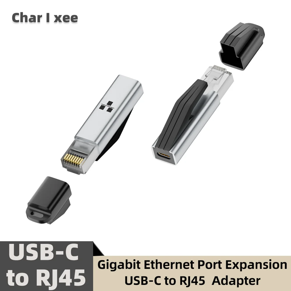 USB C to Ethernet Adapter 1Gbps Gigabit Network Converter USB-C Female to RJ45 Male LAN Adapter for MacBook Pro iPhone 16 iPad