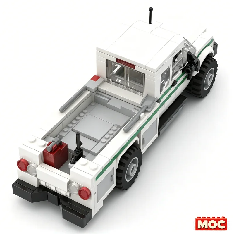 NEW 330Pcs MOC Utility Crew Truck Model Building Blocks Assembly Toy Engineering Vehicle Educational Birthday Gift For Kids Boys