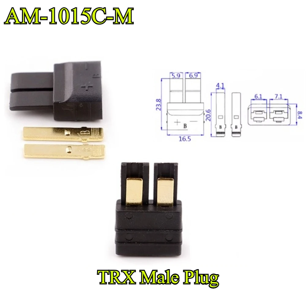 2/5/10Pcs AM-1015 AM-1015C-M AM-1015C-F TRX Male Female Plug High-Temperature Resistant Brushless Esc For Model Airplane Parts