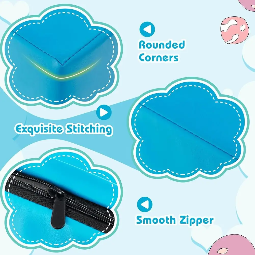 Set da gioco da arrampicata per bambini da 6 pezzi con copertura in PU per bambini striscianti, arrampicata e camminare - Blocchi di schiuma per interni (blu)