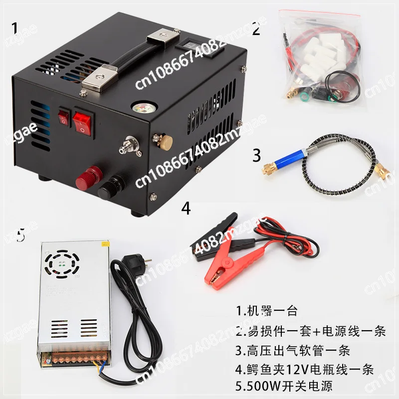 

Car High-pressure Inflator 30mpa Air Pump Outdoor Diving 12v/110V/220V Air Cooling