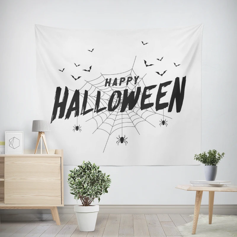 Home decorations modern room decor items wall tapestry aesthetic bedroom wall art large fabric tapestrys Halloween Autumn funny