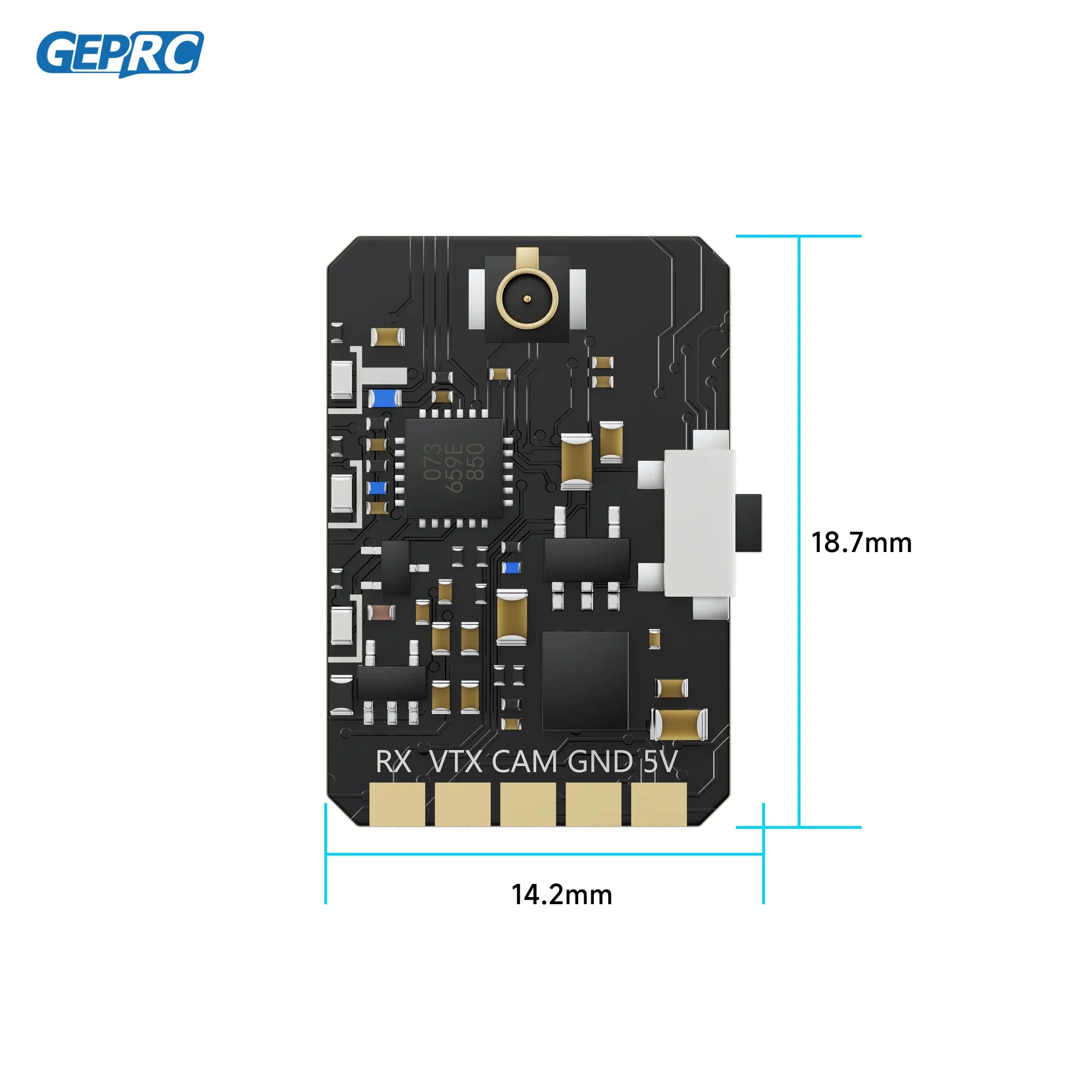 GEPRC RAD 초소형 5.8G 400mW VTX 송신기 VTX 플레이 레이싱 FPV 드론 RC FPV 송신기 멀티콥터 부착물