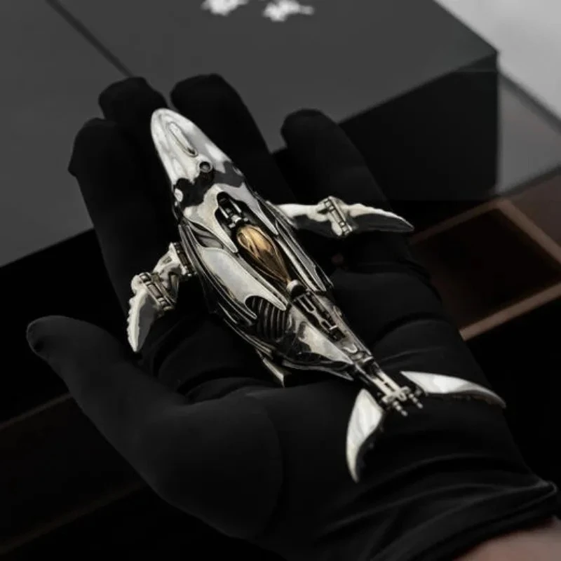 JX Humpback Whale Pure Copper Version Model Ornament Bionic Artwork Limited Edition Pure Metal Gift