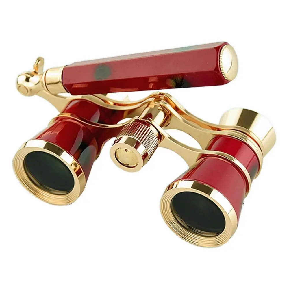 

Lightweight Optical BK9 Opera Glasses 3X Compact Pocket Binoculars Foldable Adjustable Handle Binoculars Telescope Women
