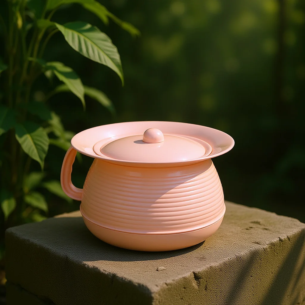 Urine-emmer voor kinderen Draagbaar plastic potje met deksel Grote capaciteit Super glad oppervlak Gemakkelijk mee te nemen voor kampeerreizen