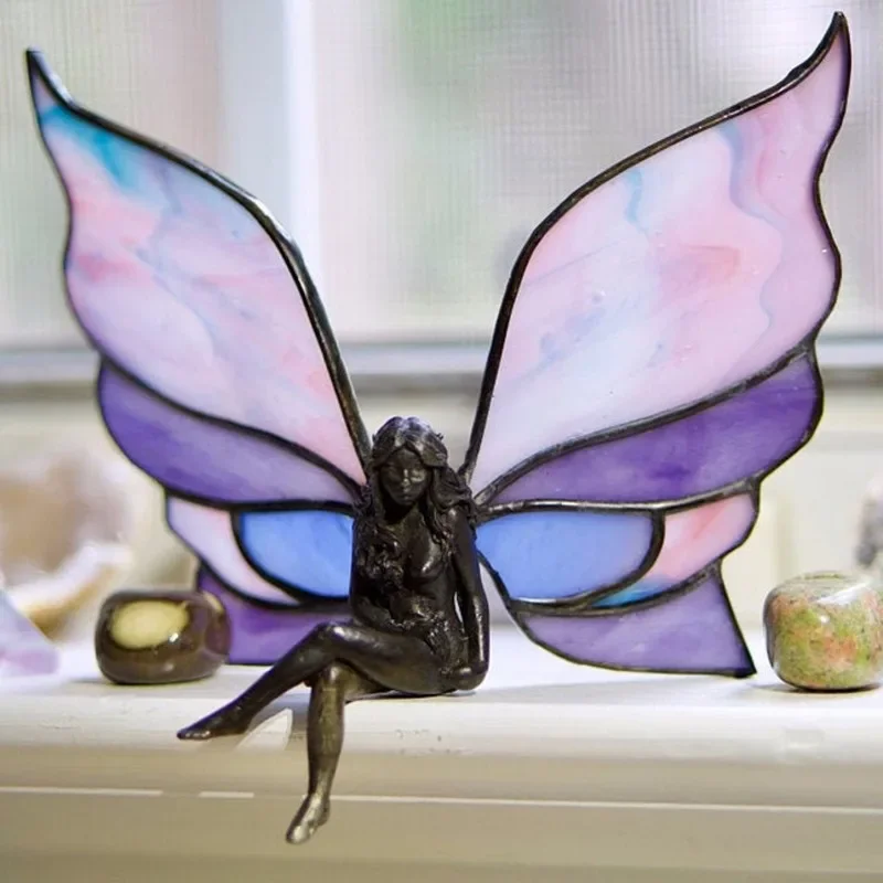 New Butterfly Fairy Statue Resin Crafts Decoration Home Garden Garden Garden Study Desktop Decoration