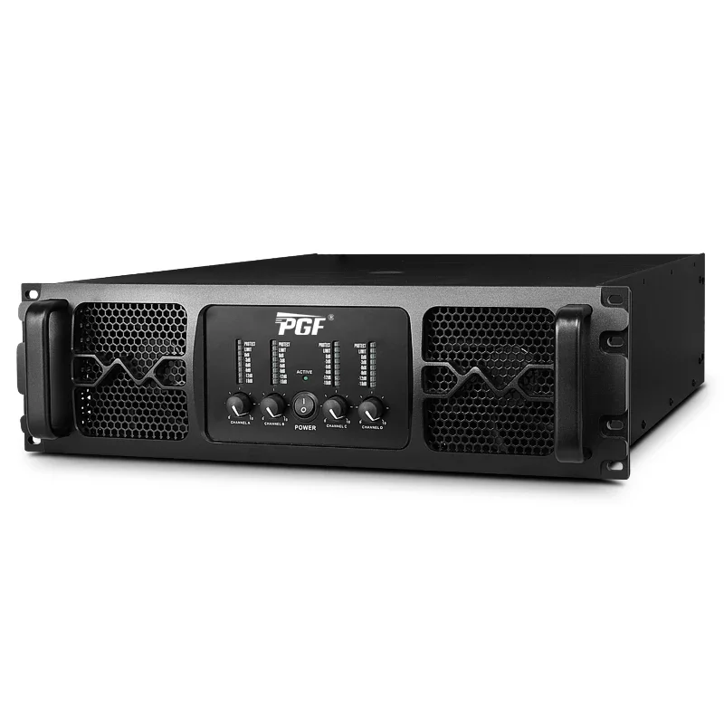 Hot Selling 3U 4*1100W Four Channels Professional Power Amplifier For Stage Performance Class H Powerful Amplifier System