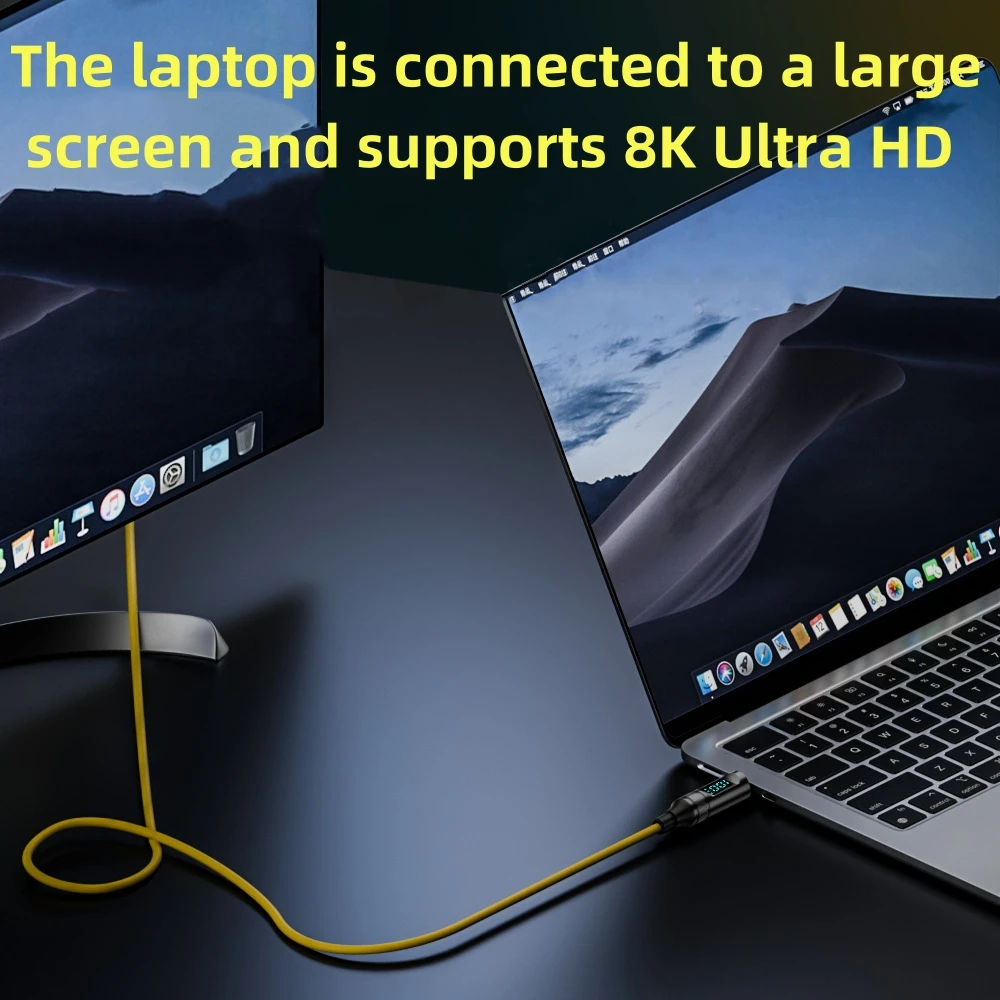 0.2m USB C 100W Digital Display PD Fast Charging Cable USB3.2 Type-C 20Gbps Data 8K Video Sync for Laptop Mobile Phone Tablet image 5