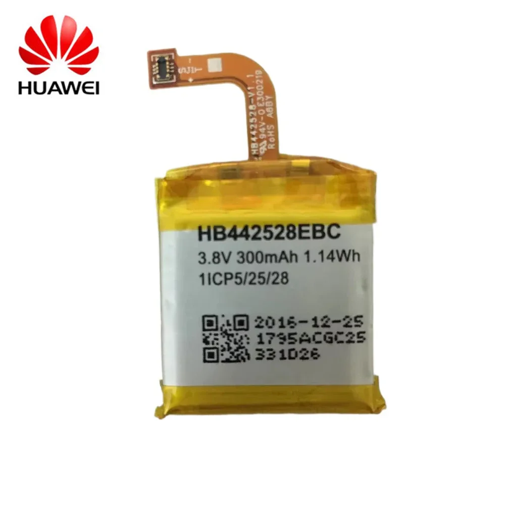 100% Original Replacement Battery HB442528EBC For Huawei Watch 1 Smart Watch Battery 300mAh + Free Tools Fast Shipping