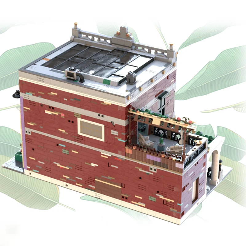 Stadt Street View Modell Moc Bausteine Lounge Modell Modell Technologie Ziegel DIY Montage Bau Urlaub Spielzeug Geschenke