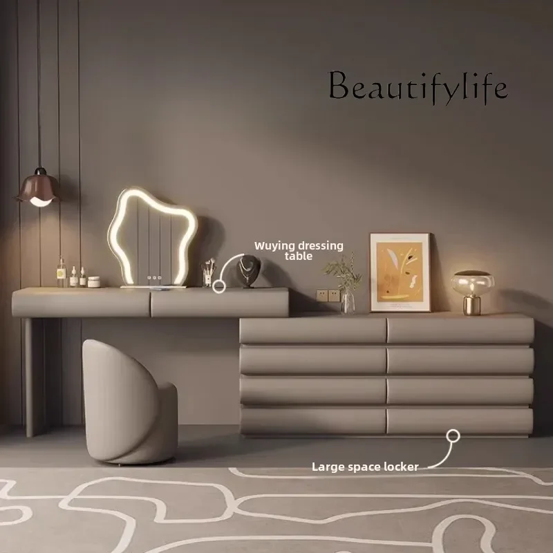 

SM Japanese Modern Luxury Vanity Dresser Storage Women Cabinet Drawer Dressing Table Modern Women Penteadeira Trendy Furniture
