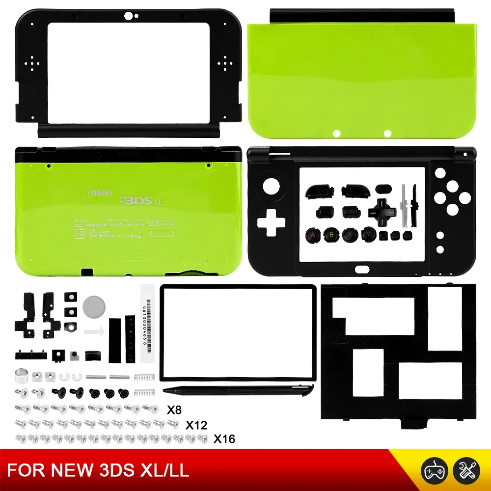 NEW 9 COLORS Replacement For Nintend NEW 3DS XL/LL Game Console Housing Shell Cover Case Full Set for NEW 3DS XL/LL Accessories