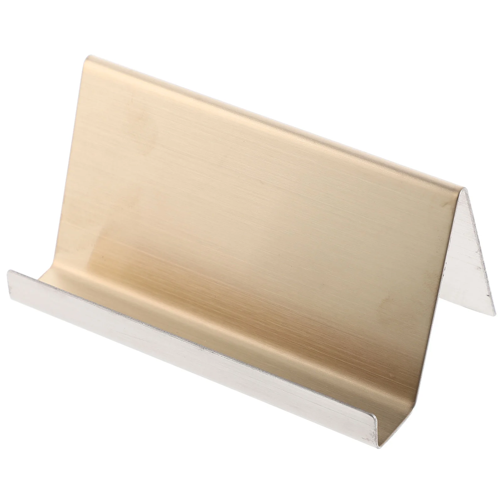 Carpeta de tarjetas de bolsillo, soporte para notas y imágenes, tarjetas de visita para escritorio, organizador de nombres, acero inoxidable