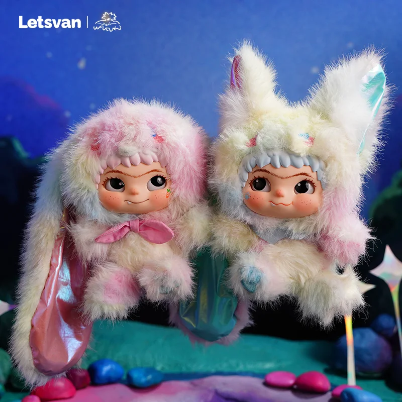 

New WAKUKU V2 Fox & Bunny Trickor Treat Series Decoration Blind Box Plush Doll Vinyl Second Generation Mystery Box Gift