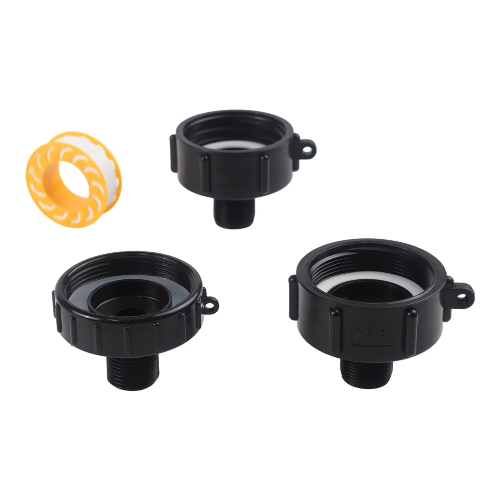 Plastic Coupling Adapter Designed For Secure Water Transfer Between 2 Inch Threaded IBC Tanks And 3/4 Inch Garden Hoses