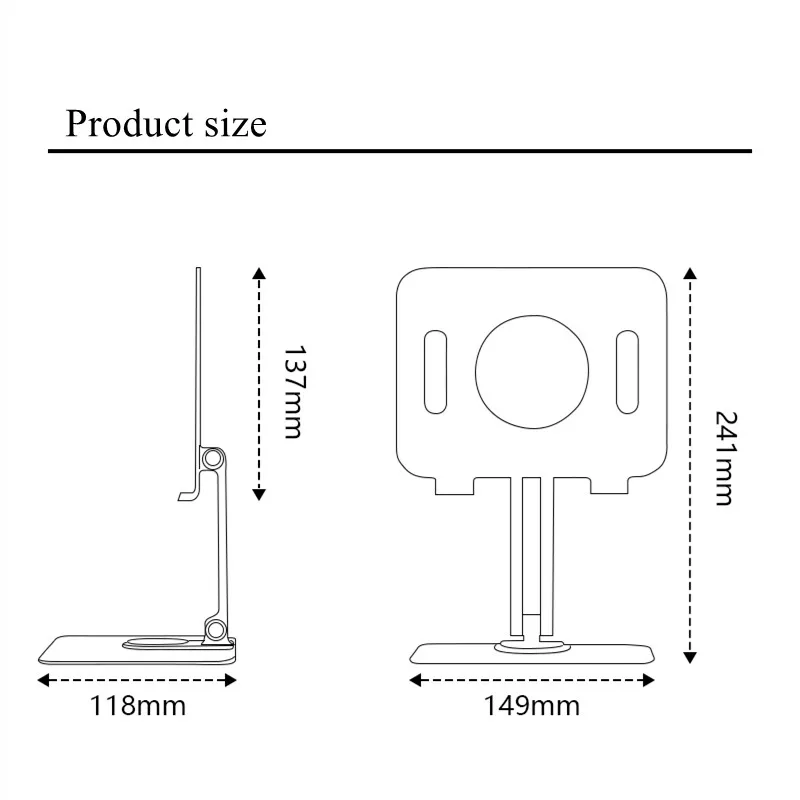 L04mini 360-grad Rotierenden Laptop Stand Desktop Lift Klapp Tragbare Aluminium Legierung Metall Kühlung Basis Computer Stehen