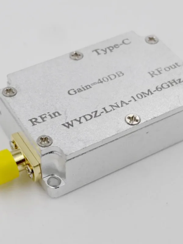 High flatness am-plifier 10M-6GHz gain 40DB RF signal driver or receiver front-end