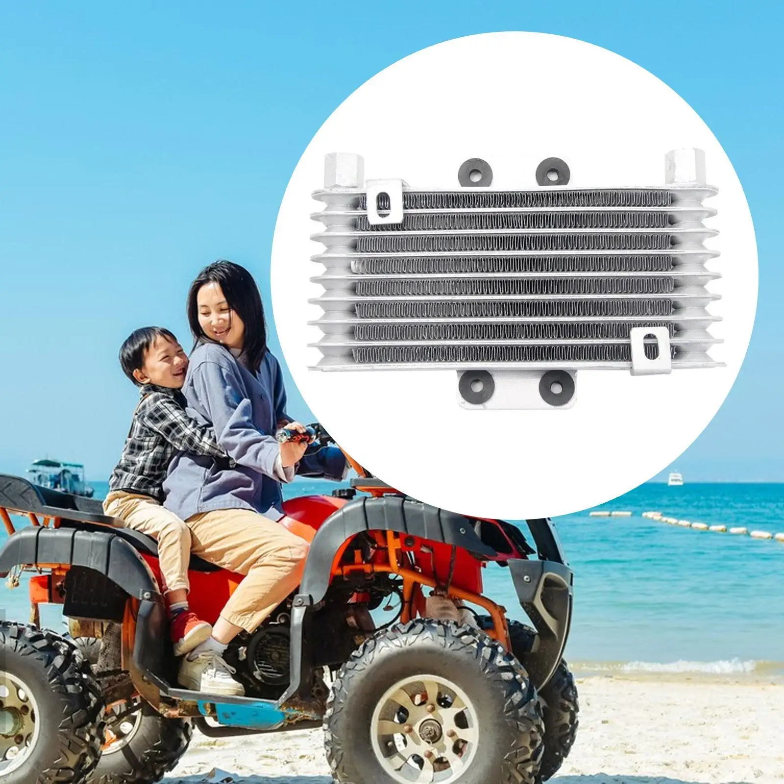 مجموعة مشعاع التبريد، مبرد زيت المحرك العالمي، مشعاع الدراجة النارية المعدل #4