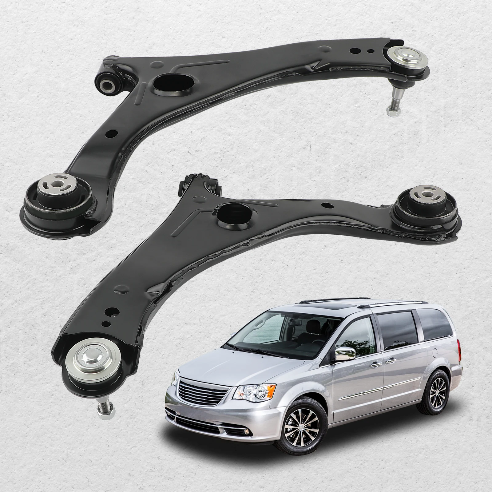 2x Front Lower Control Arms Ball Joint for Grand Caravan VW Routan Ram C/V 2012-2015