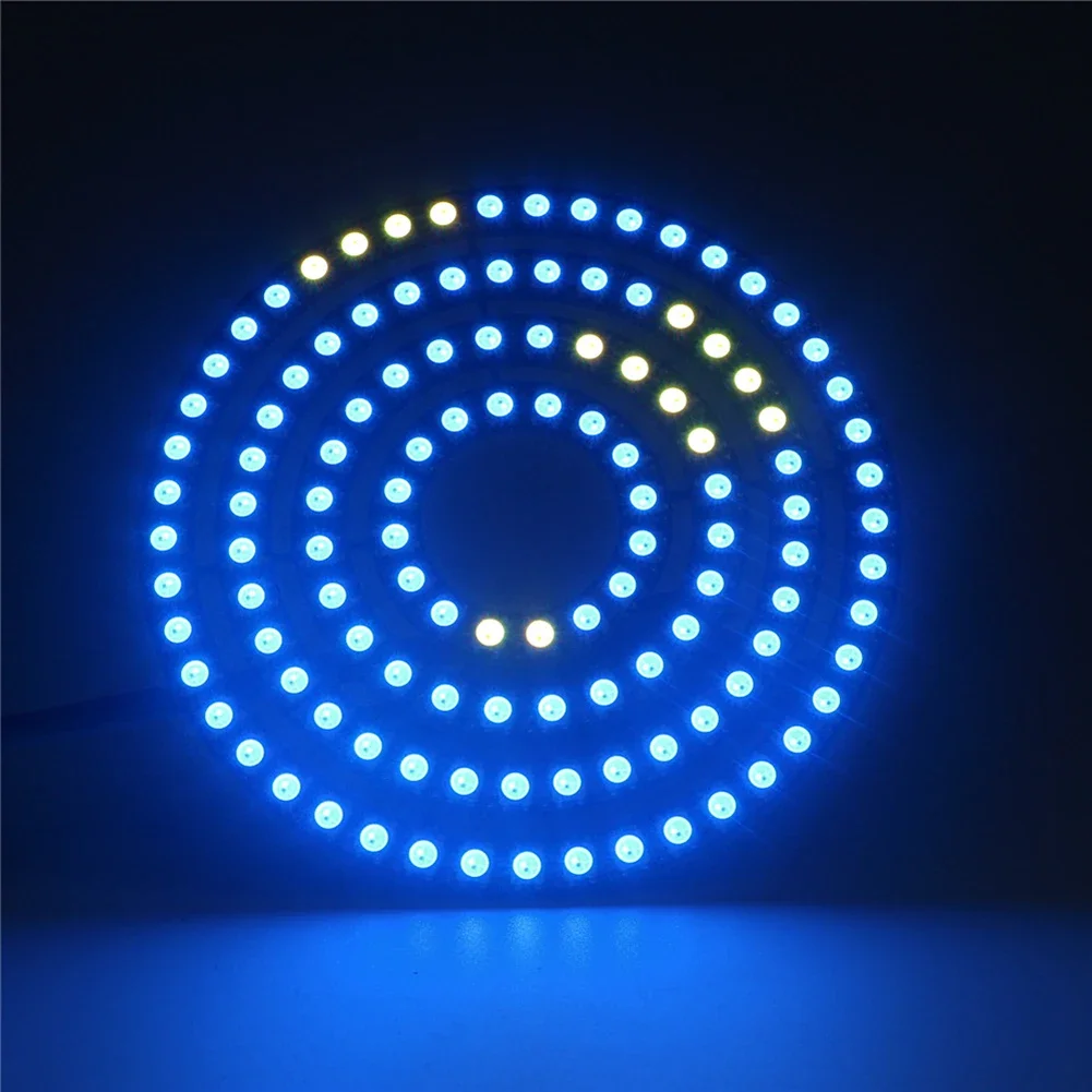 8/16/24/35/45/128 بت WS2812B 5050 بكسل LED دائرة حلقة عنونة RGB LED وحدة تيار مستمر 5 فولت لاردوينو التوت بي #5