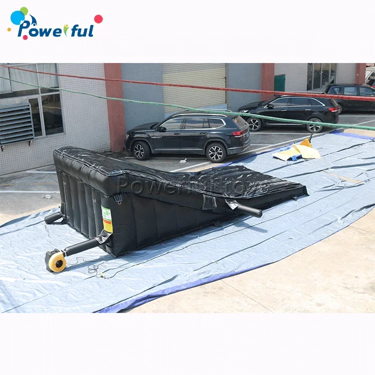 New arrival extreme sport safe landing airbag FMX BMX inflatable ramp airbag for training
