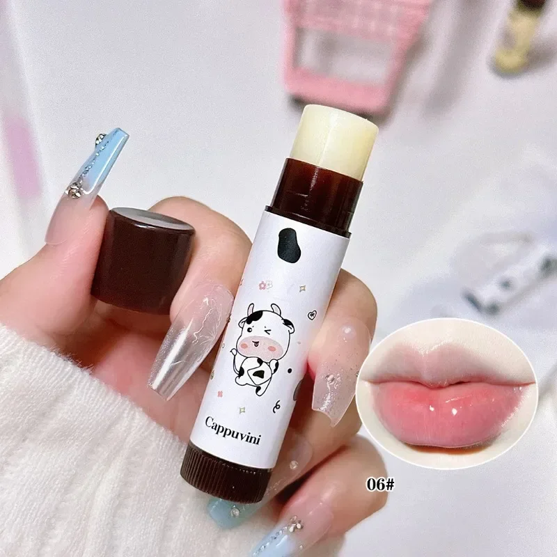 Zestaw balsamów do ust Baby Cow Moisture Tinted Lipstick Długotrwała nawilżająca odżywcza pomada do ust Czerwony odcień Błyszczyk Owocowa pielęgnacja ust