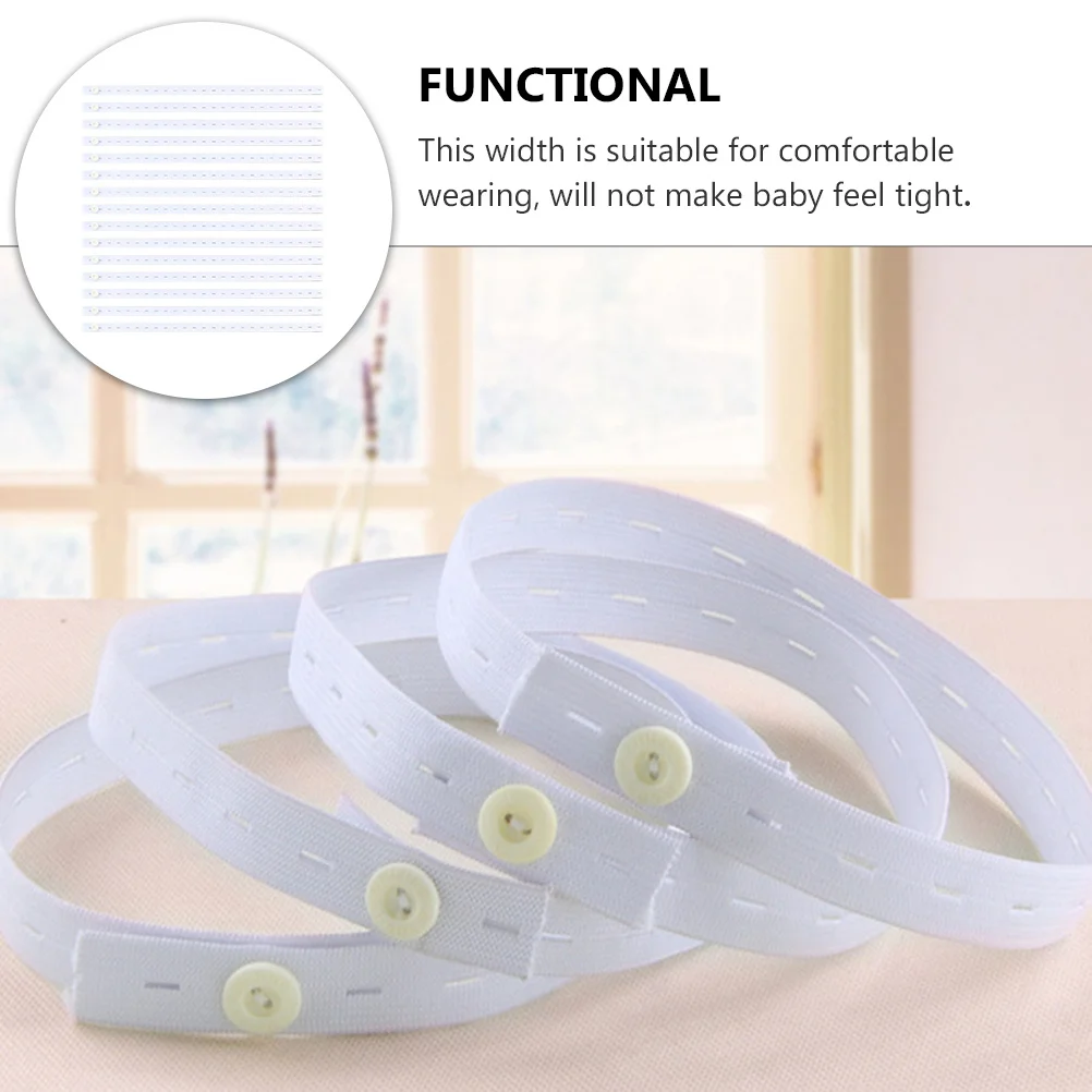 15 قطعة ربط قابل للتعديل حزام تثبيت الرضع للطفل طفل قابلة لإعادة الاستخدام حفاضات الربط حزام حفاضات طفل مشبك #4