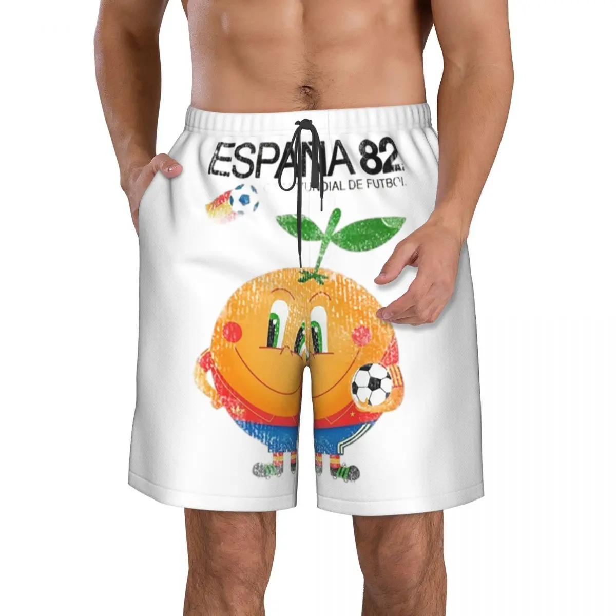 Espana 82 Spain Football Trunks Beach Board Shorts Casual Quick Dry Swim Summer Men Pants