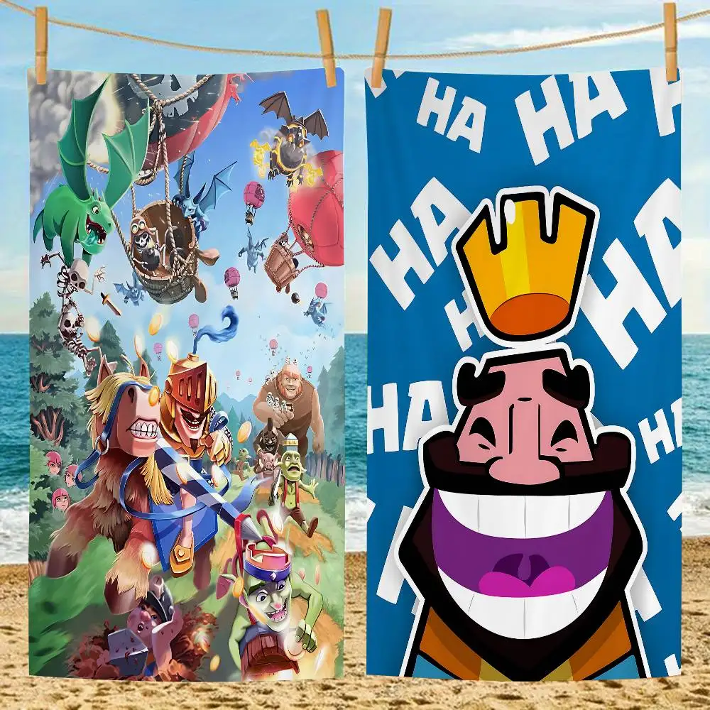 Game C-Clash Royales Big Microfiber Beach Towels Quick Dry Towel Sand Beach Towels Pool Towel for Travel Swim Pool Yoga