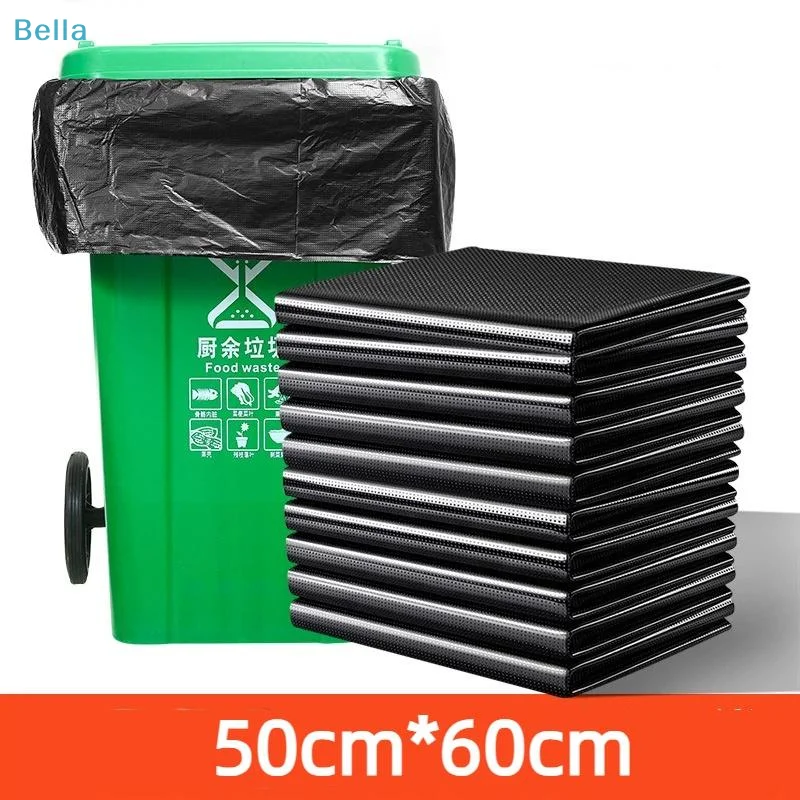 〔M〕20/30/50PCS Large Waste Garbage Bag Black Thickened Garbage Bags Outdoor Restauran Kitchen Disposable Trash Bags