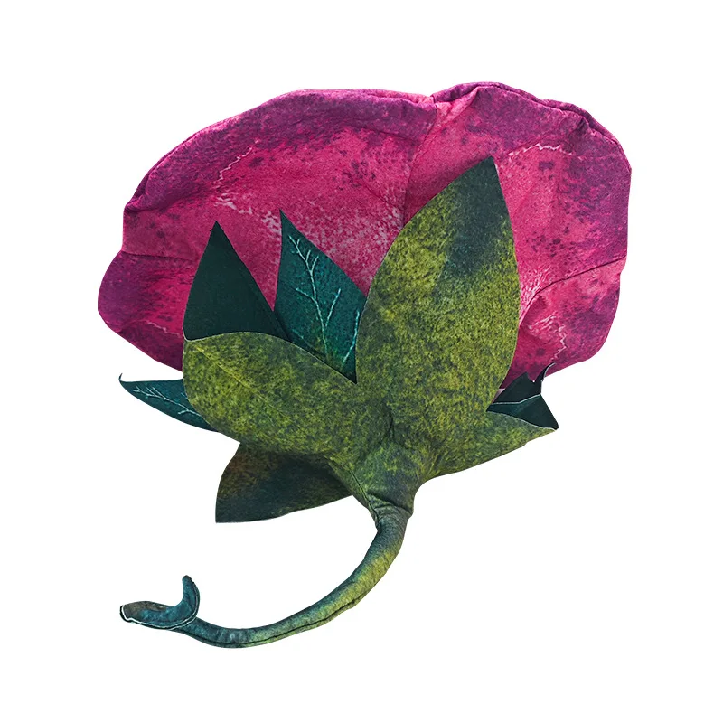 Halloween Morning Glory Horn Flower Hat Witch Hat Felt Party Performance Stage Props Wizard Hat Party Hat Halloween Decoration