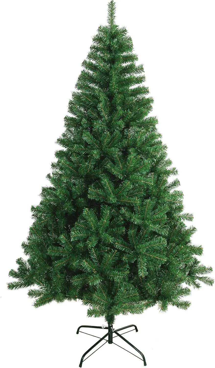 Árbol de Navidad Verde Artificial Abeto Extra Relleno de Hoja esponja Arboles Soporte Metálico (Verde Oscuro, 240cm, 1430 puntas)