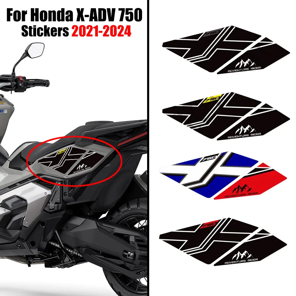 

Для Honda X-ADV XADV X ADV 750 комплект защитных накладок на бак наколенники наклейки на колесо заднее стекло 2021 - 2023 2024