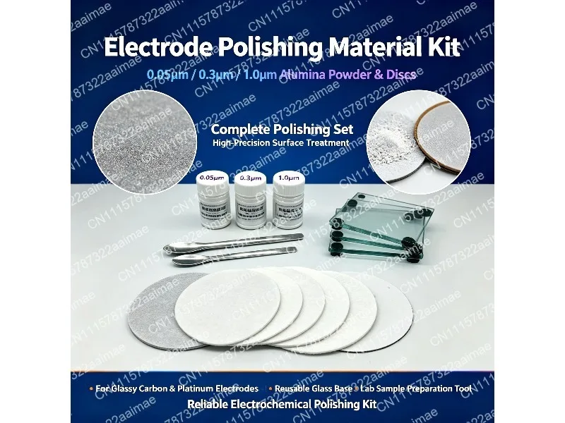 Suede Nylon Polishing Cloth for Glass Carbon Electrode, Abrasive Pad with Alumina for Surface Maintenance