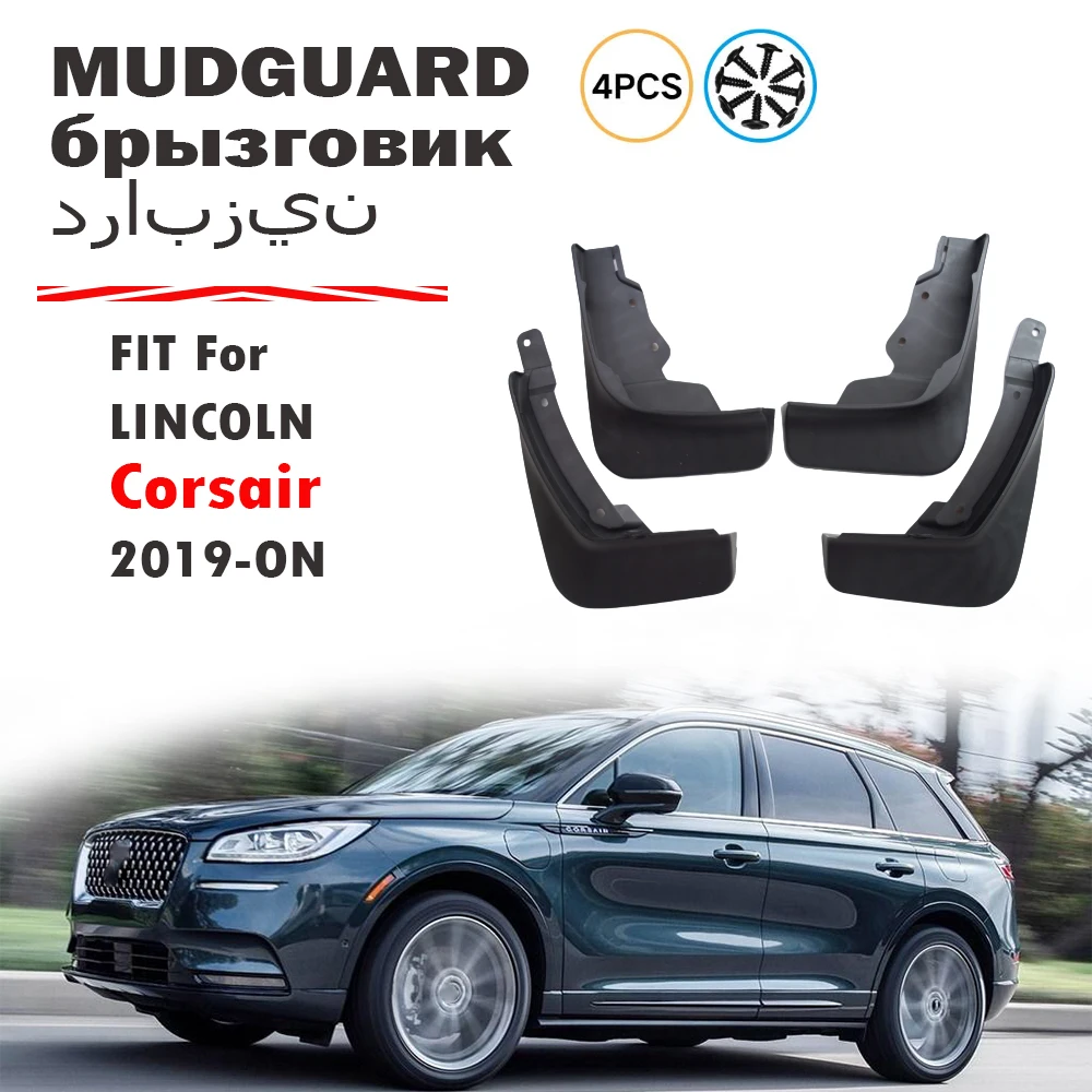 

4pcs FOR Lincoln Corsair 2019 2020 2021 2022 2023 2024 Mudguard Fender Mud Flap Guards Splash Mudflaps Car Accessories