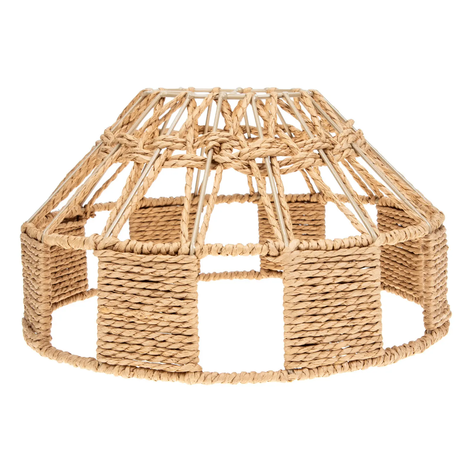 

Премиальный абажур из бумажной веревки, круглый плетеный, в форме барабана, для потолочного светильника, для спальни, гостиной, домашнего декора, подвесной светильник