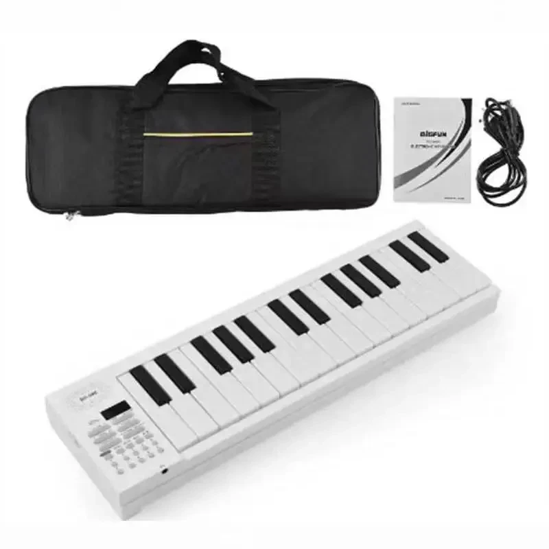 Teclado Eletrônico Portátil e Dobrável de 61 Teclas com Função de Carregamento, Piano Digital para Adultos e Estudantes Iniciantes