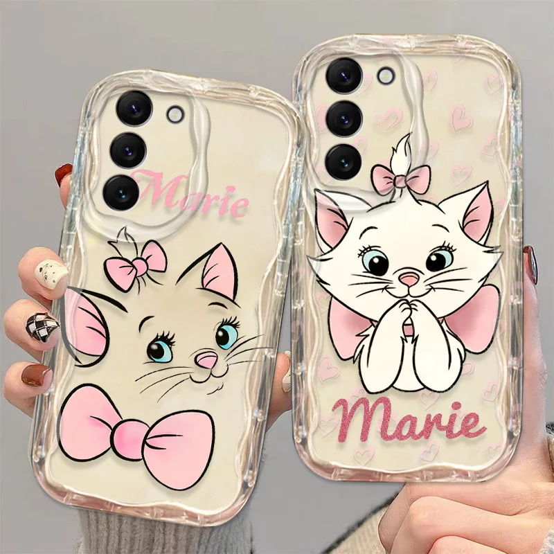 Чехол с рисунком Мари Кэт из аниме «розовая кожа» для S21, S23, S24 Ultra Plus, FE, A55, A35, A25, A05S, A54, A53, A52, A33, A32, волнистый масляный чехол