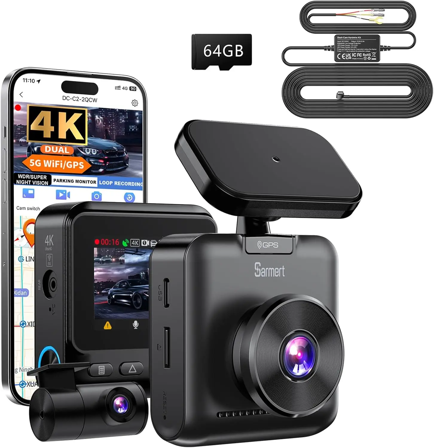 C2 4K Dual Cam Fron…