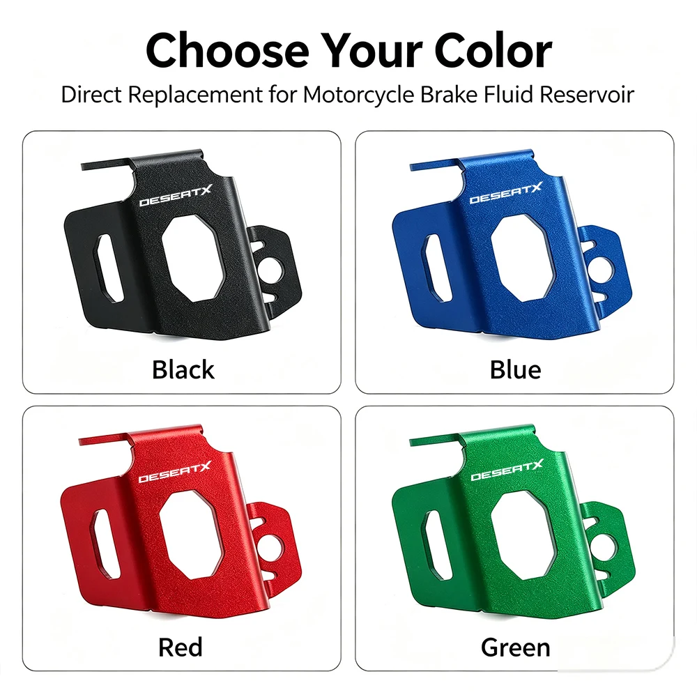 4 Optional Colors Motorcycle Rear Brake Oil Cup Guard Reservoir Protector Accessories For Ducati Desert X DesertX 2021-2023
