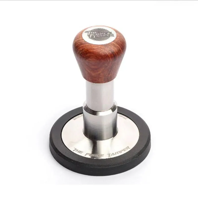 The Force Tamper Coffee Powder Hammer Hand Press 58.5mm Espresso Cloth Powder Leveler Tools Stainless Steel Kitchen Accessories