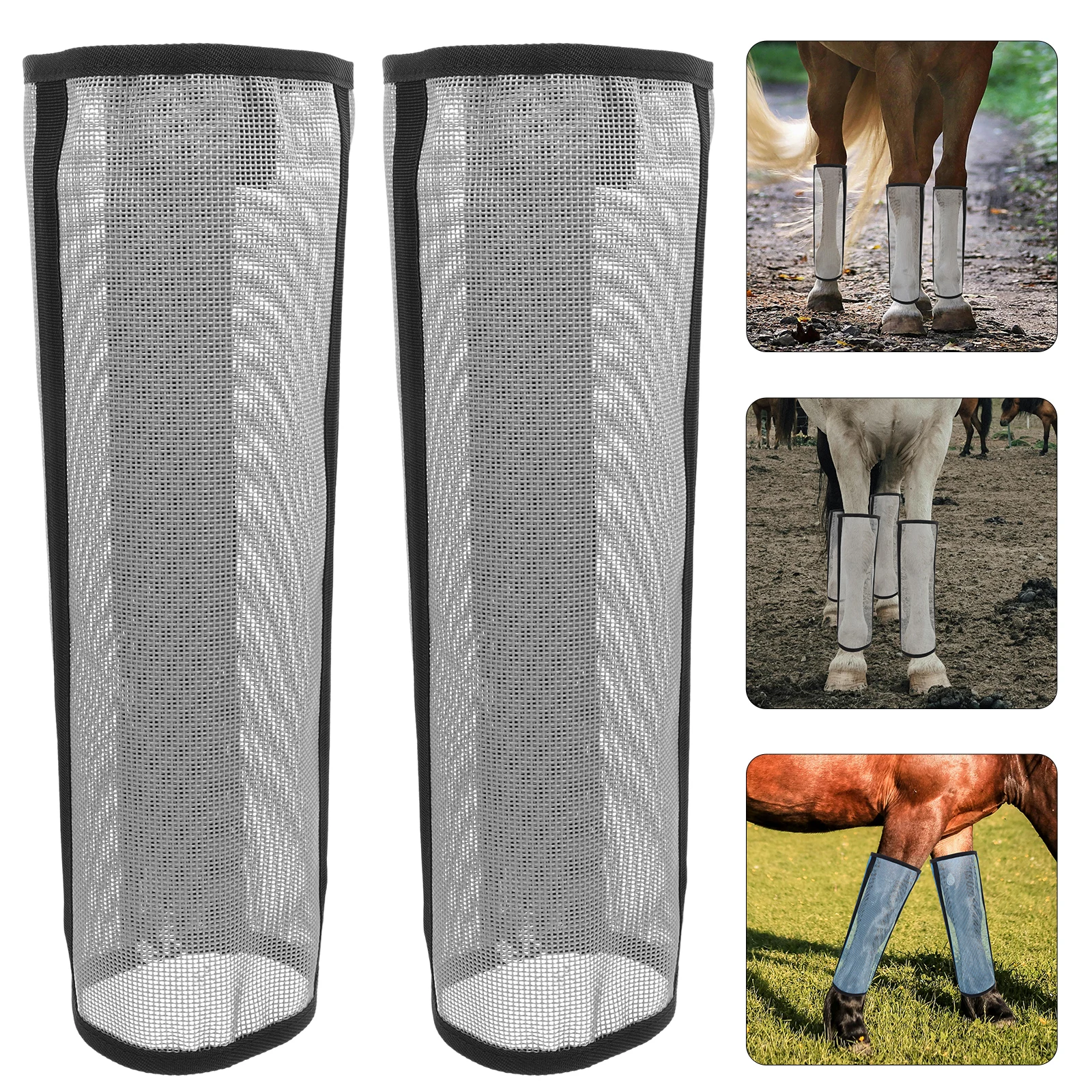 

4pcs Boots Mesh Leggings Breathable Hoof Protection Horse Care Prevention Horse Leg Covers Sport Boots Set For