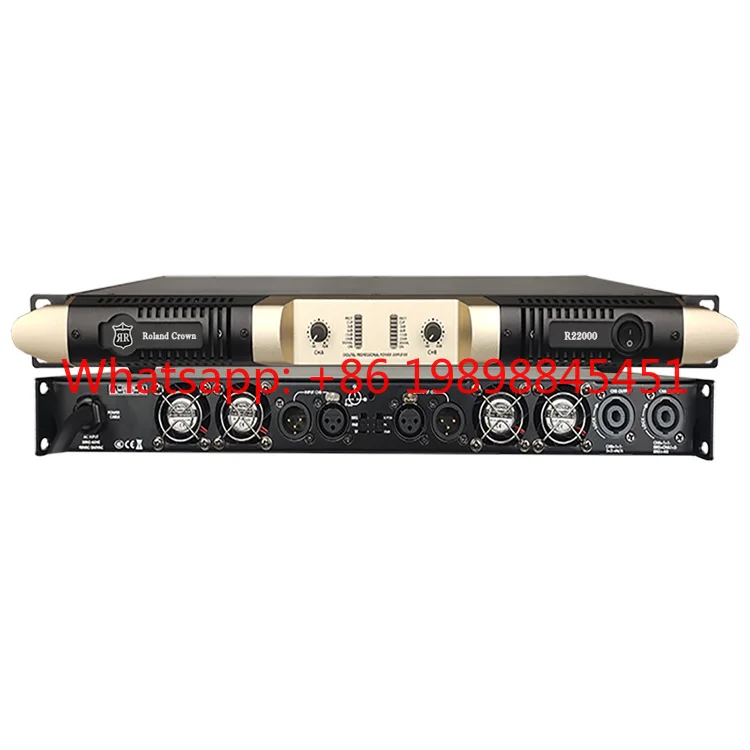 Усилитель мощности Roland Digital DJ Systems, 4-канальный, 2000 Вт, 4 Ом, металлический, профессиональная аудиосистема