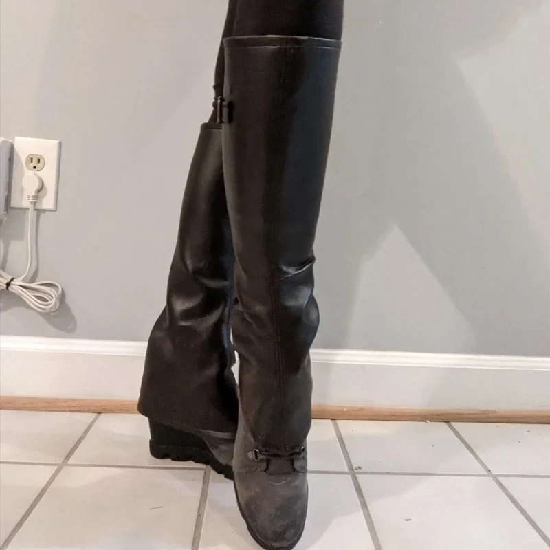 PU-Beinschutz, Steampunk-Krieger-Schuhüberzug, mittelalterlicher, gotischer Schuhüberzug für Maskerade, Ritterkostüm, Accessoire, Cosplay-Requisite, für Damen und Herren. – Detail 3